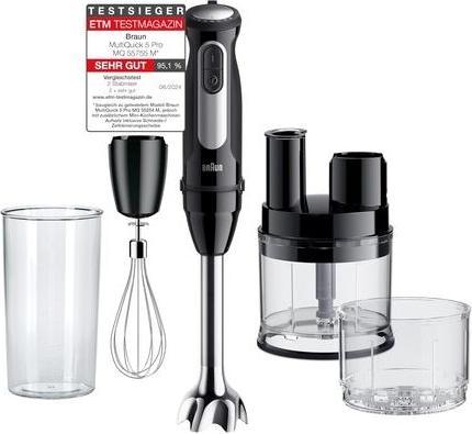 Immagine prodotto Braun MultiQuick 5 Pro MQ55755M, frullatore a mano con 25 impostazioni di velocità