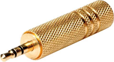 Image du produit Roline Adaptateur stéréo GOLD 6,35 mm mâle - 3,5 mm femelle (Adaptateur jack)