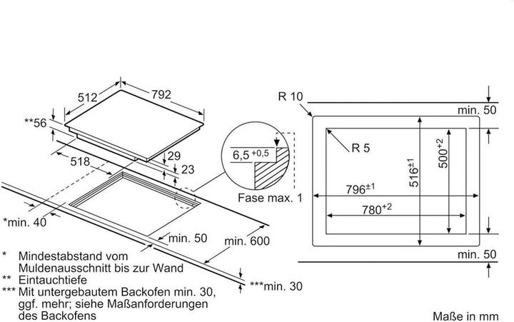 Actual product image Siemens EX801LVC1E (79.20 cm, Glass ceramic hob)