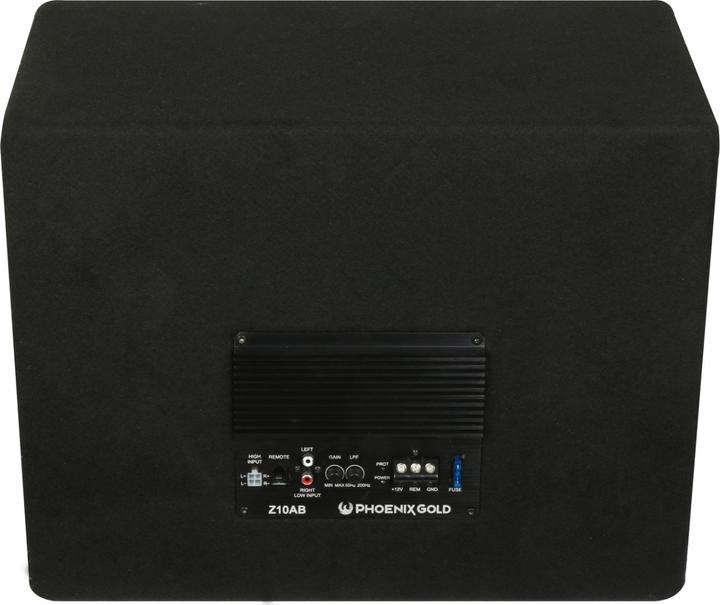 Immagine prodotto Phoenix gold Z8AB Single Aktiv Subwoofer 125 WRMS (500 W MAX) mit Fernsteuerung (500 W)