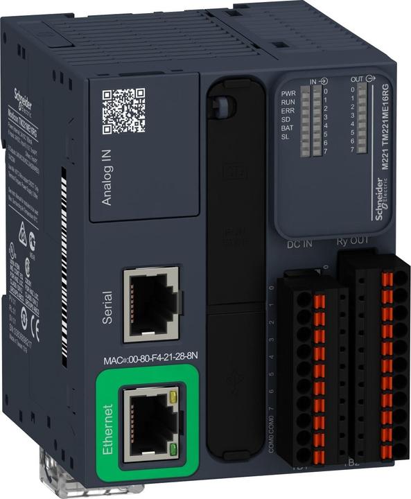 Image du produit Schneider Electric CONTRÔLEUR M221-16IO RELAIS ETH SPRING MO