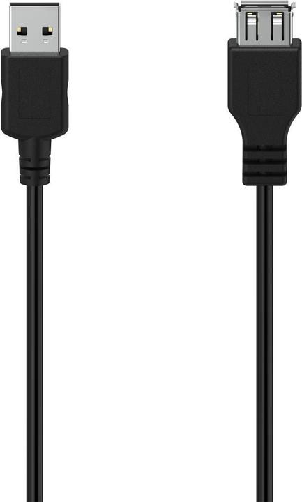 Image du produit Hama Câble d'extension USB, USB 2.0, 480 Mbit/s, 3,00 m (3 m, USB 2.0)
