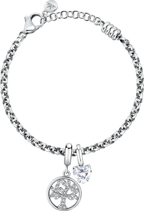 Immagine prodotto Morellato Bracciale moderno in acciaio con ciondoli Drops SCZ1348 (134.80 cm, Acciaio)