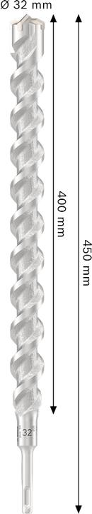 Produktbild Bosch Hausgeräte HammerbohrerPRO SDSplus-5X 32x400x450mm 2608707245 (32 mm)
