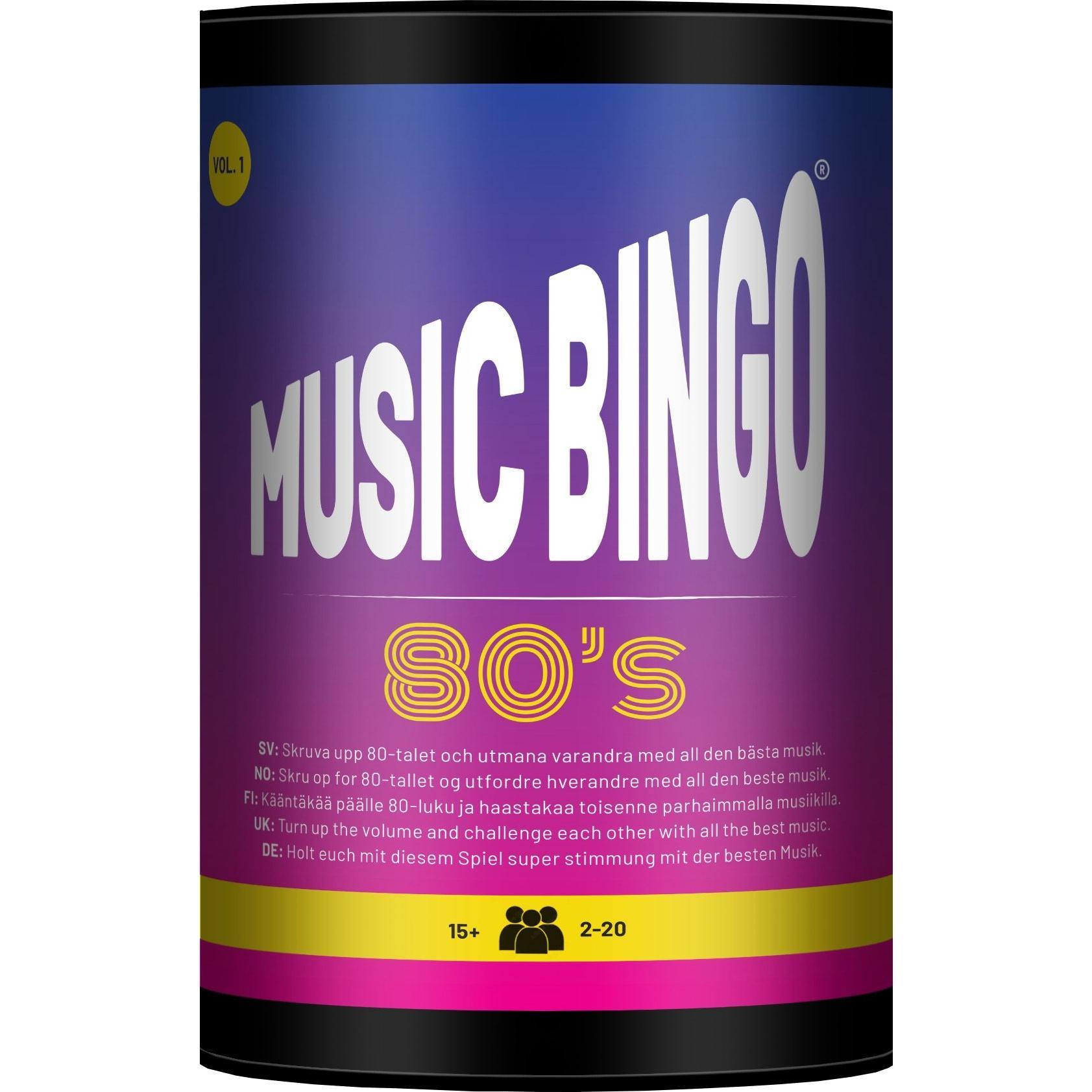 SMSCS Games Aps Skru op - Music Bingo - 80s (Music Bingo 80s) (Englisch, Deutsch, Norwegisch, Finnisch, Schwedisch)