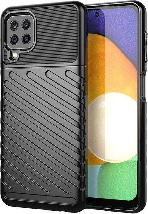 Produktbild Hurtel Thunder Case Flexibel Robuste Panzer Handyhülle TPU Schutzhülle für Samsung Galaxy A22 4G schwarz (Samsung Galaxy A22)