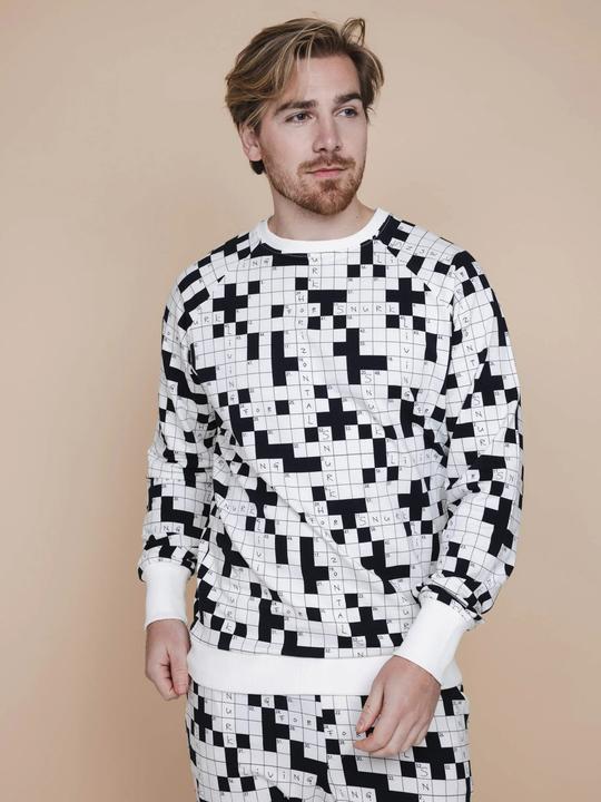 Produktbild Snurk Herrenpullover Kreuzworträtsel (S)