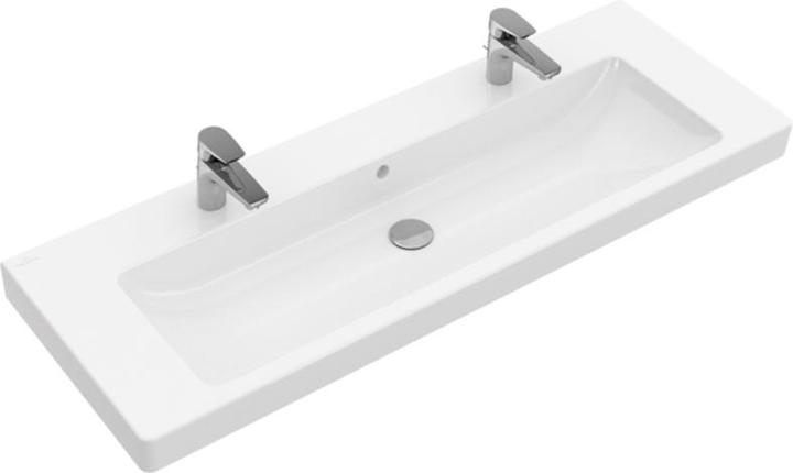 Produktbild Villeroy & Boch Doppelwaschtisch Subway 2.0 130 cm wei mit Beschichtung 7176D2R1 (470 mm, 1300 mm)