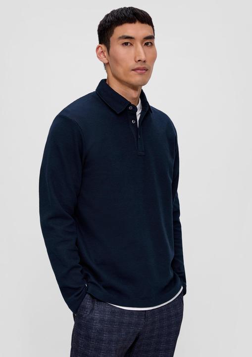 Produktbild s.Oliver Polo-Shirt Longsleeve mit Polokragen (S)