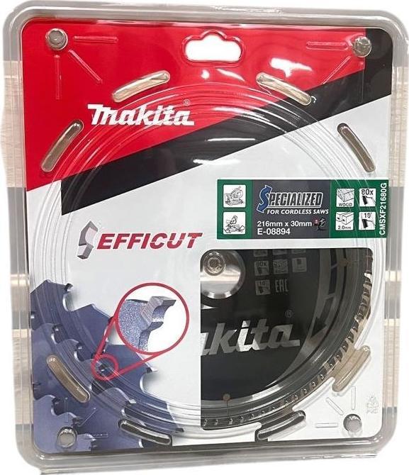 Actual product image Makita E-08894 T.C.T. pjūklas 216X30X2.0MM, Z-80 EFFICUT