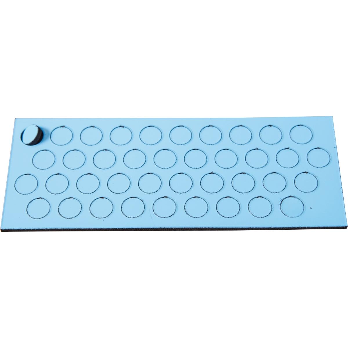 Ultradex, Magnet, Magnetische Symbole Kreis 9mm VE=40 Stück hellblau (1 x)