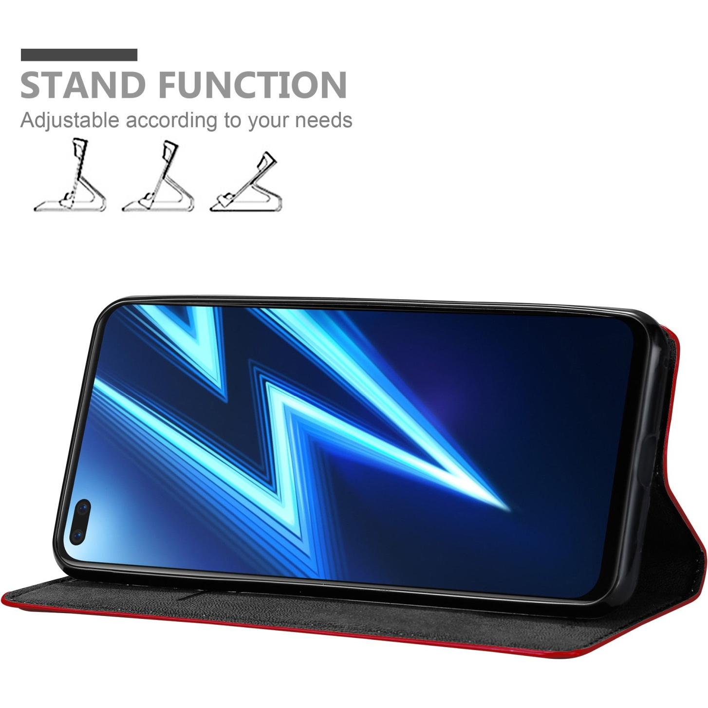 Thumbnail - Cadorabo Hülle für Realme 6 PRO im Book Invis. Magnet Style (Realme 6 Pro), Smartphone Hülle, Rot