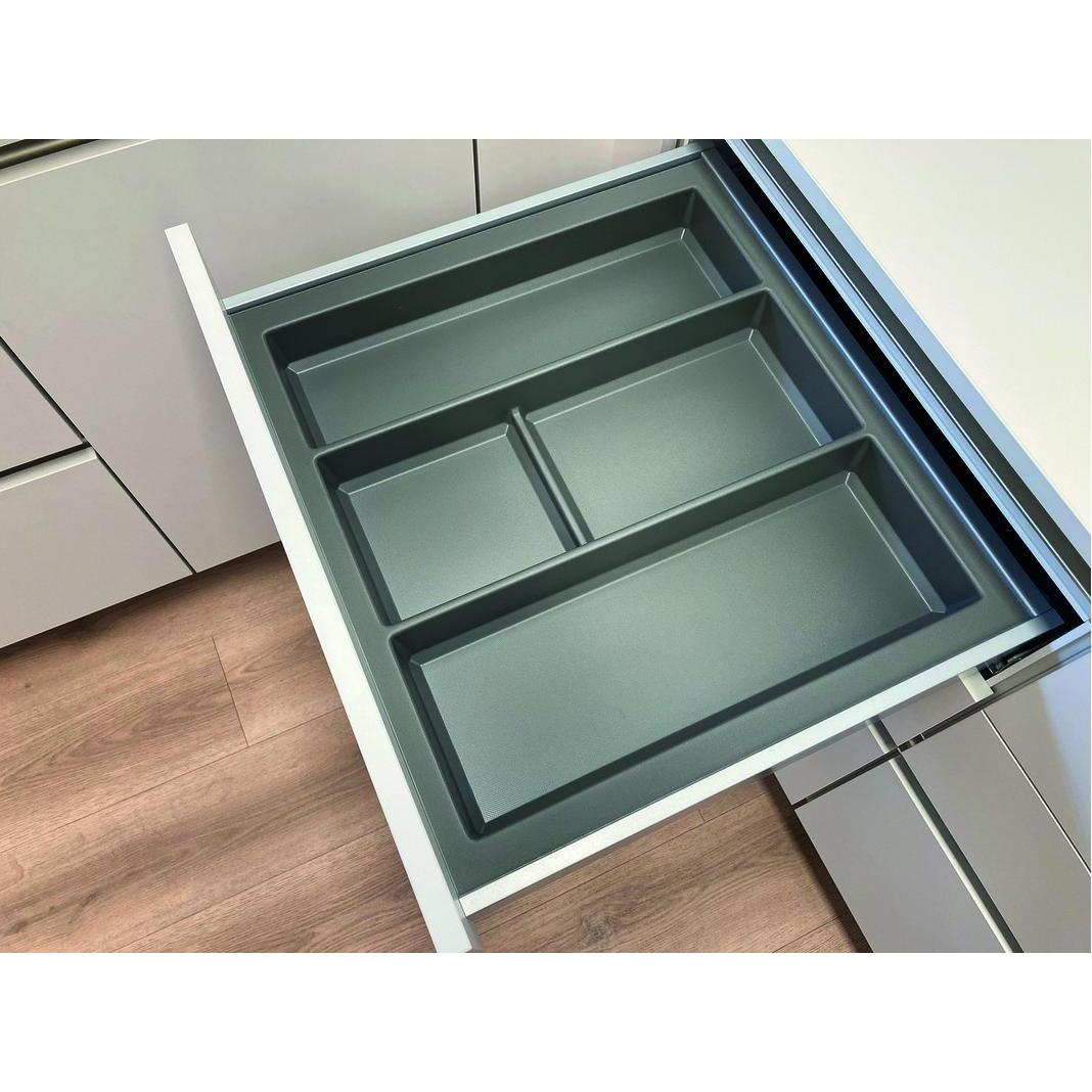 Thumbnail - Agoform Mehrzweckeinsatz CLASSICO für BLUM LEGRABOX pure M, Besteckkasten, Grau