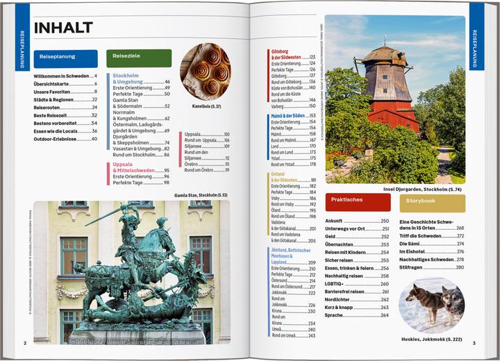 Produktbild Reiseführer Schweden (Deutsch, Anna Kaminski, Kevin Raub, Maddy Savage, Marc Di Duca, Simon Richmond, Virginia Maxwell, 2023)