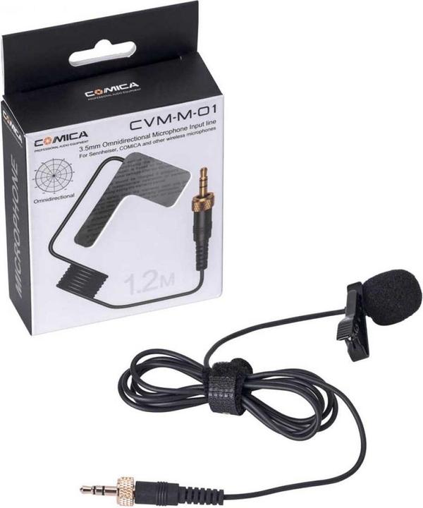Actual product image Comica Omnidirectional LAV Microphone 120cm Cable 3.5mm CVM-M-01 (C (16CVMM01000000)