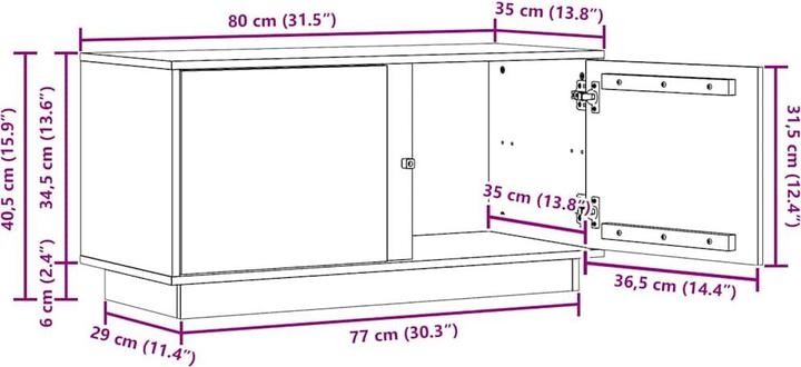 Image du produit vidaXL TV-Ständer (35 x 35 x 40.50 cm)