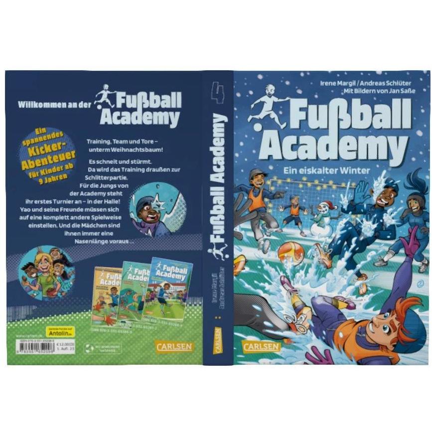 Thumbnail - Fussball Academy 4: Ein eiskalter Winter, Kinderbücher von Irene Margil, Andreas Schlüter