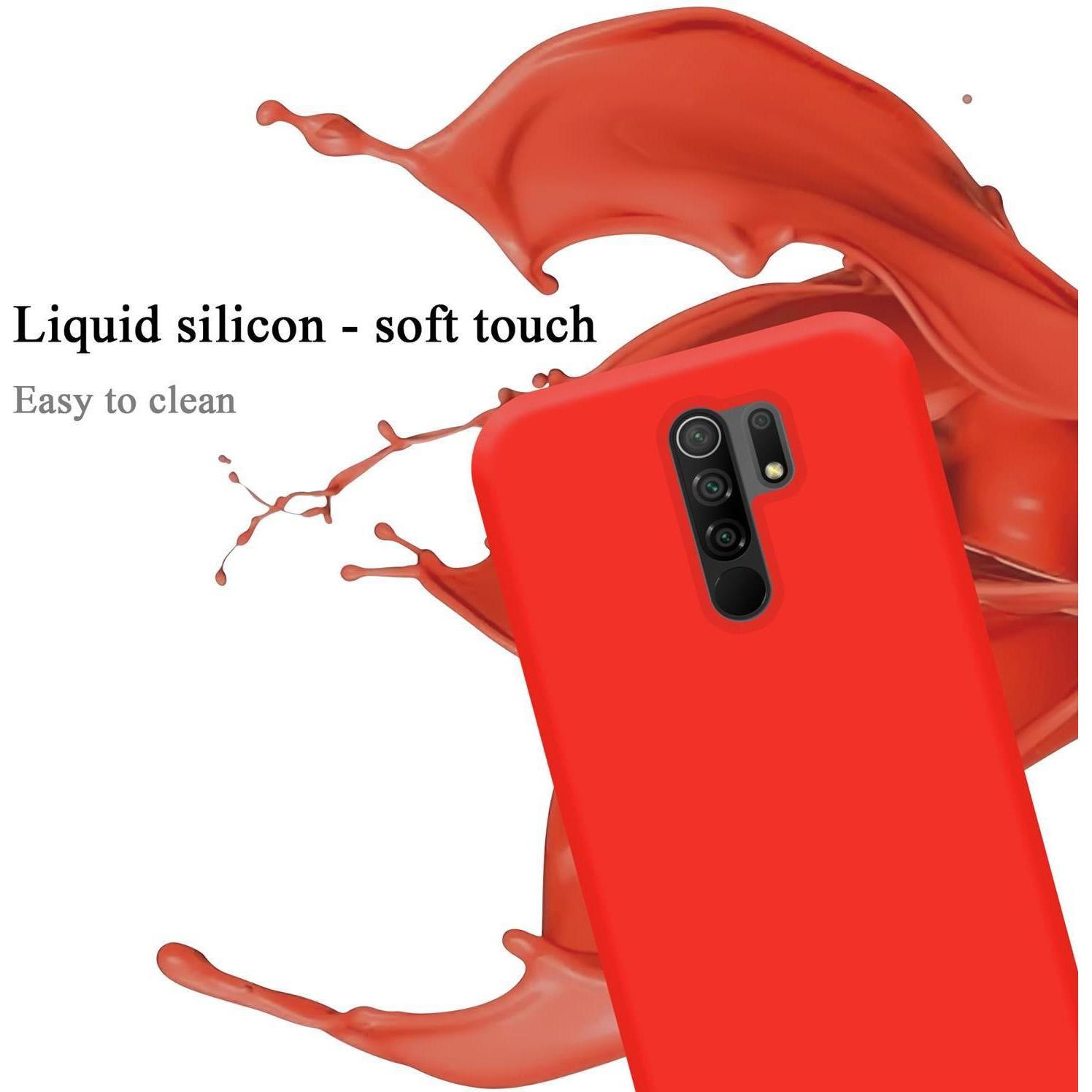 Thumbnail - Cadorabo TPU Liquid Silicone Case Cover (Xiaomi Redmi 9), Smartphone Hülle, Rot