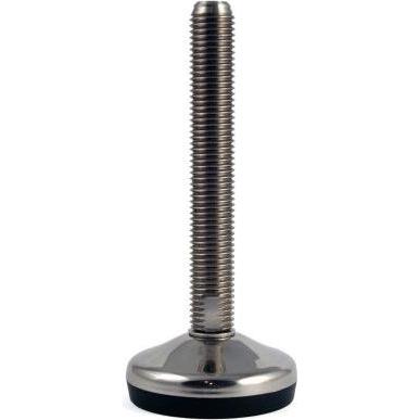 Rs Pro, Möbelgleiter + Schutzpuffer, Verstellbarer Fuss M16 x 75mm, bis 700kg Edelstahl