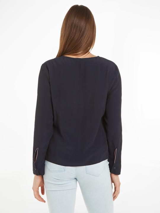 Immagine prodotto Tommy Hilfiger Viscose Crepe V-Neck Blouse (38)