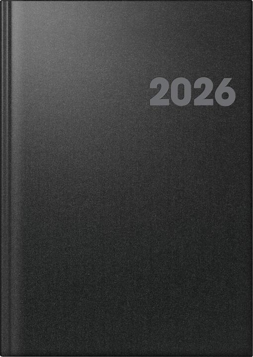 Produktbild BRUNNEN 1076361906 | Buchkalender Mod. 763 2026 | A4, Kunststoff, vulkanschwarz (A4, 1 Woche / 2 Seiten)