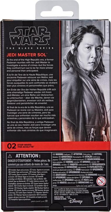 Actual product image Hasbro Star Wars: The Acolyte Black Series action figure Jedi Master Sol 15 cm