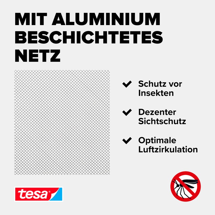 Nutritional values and ingredients tesa Fly screen for roof windows with sun protection (120 x 140 cm)