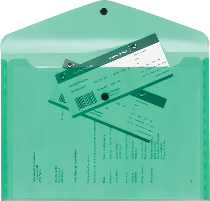 Actual product image Kolma Document pouch Easy A4 green (A4, 1 x)