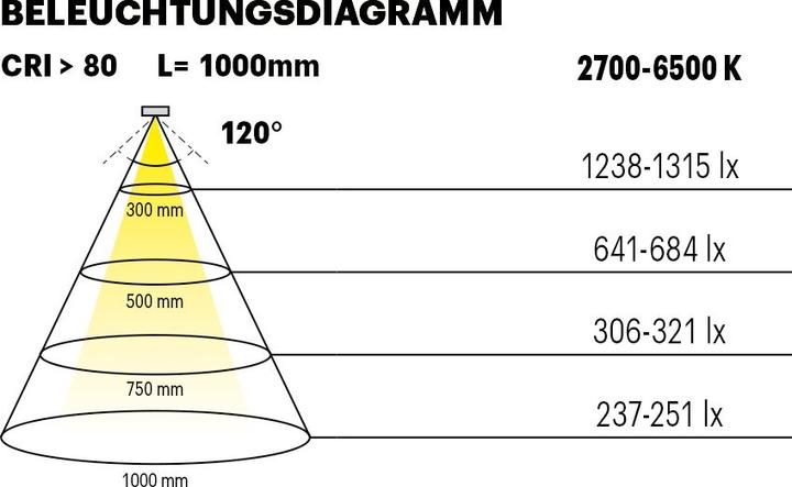 Immagine prodotto L&S Nastri LED Tudo HE Emotion 4,0 / 24 V (Bianco caldo, Bianco neutro, 32.10 cm, Interno)