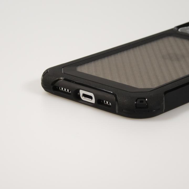 Immagine prodotto PhoneLook Copertura compatta Military Elite con supporto in carbonio semitrasparente (Apple iPhone 13 Pro)