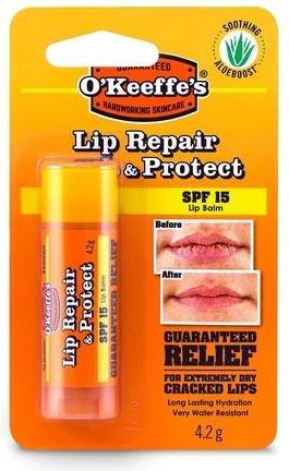 Image du produit O'Keeffe's Lip Repair and Protect SPF15 4.2g (Baume à lèvres)