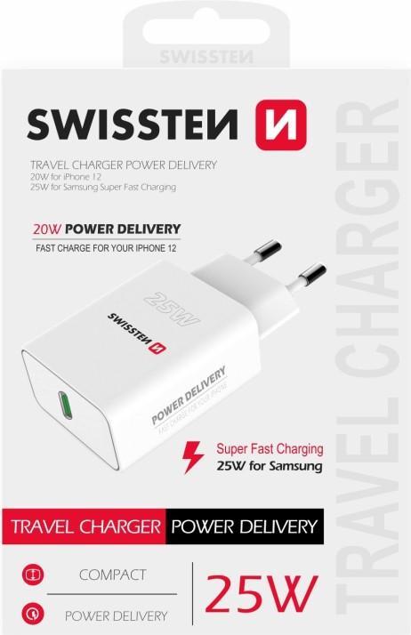 Produktbild Swissten Travel Charger USB-C (25 W)