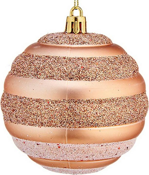 Krist+ Weihnachtsbaumkugel Ø 8 cm 6 Stück Kupfer PVC (6-part)