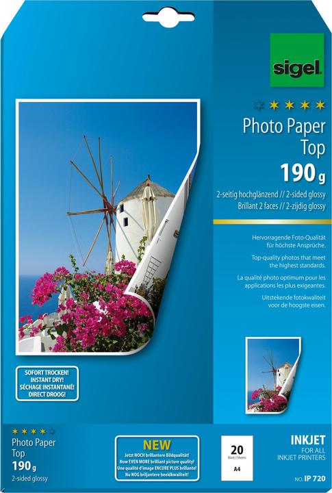Produktbild Sigel Inkjet Top (190 g/m², A4, 20 Stk.)