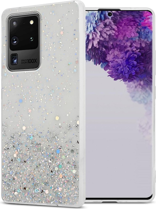 Actual product image Cadorabo TPU cover sparkling glitter (Samsung Galaxy S20 Ultra)
