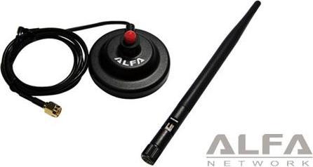 Immagine prodotto Alfa Network ARS-H002 - Antenna da 2,4 GHz 5 dBi + base magnetica (2G)
