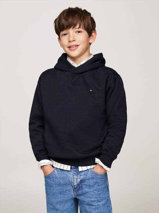 Produktbild Tommy Hilfiger Kids Timeless Fleece Hoodie - Blauw - Boys - 16 jaar (176)