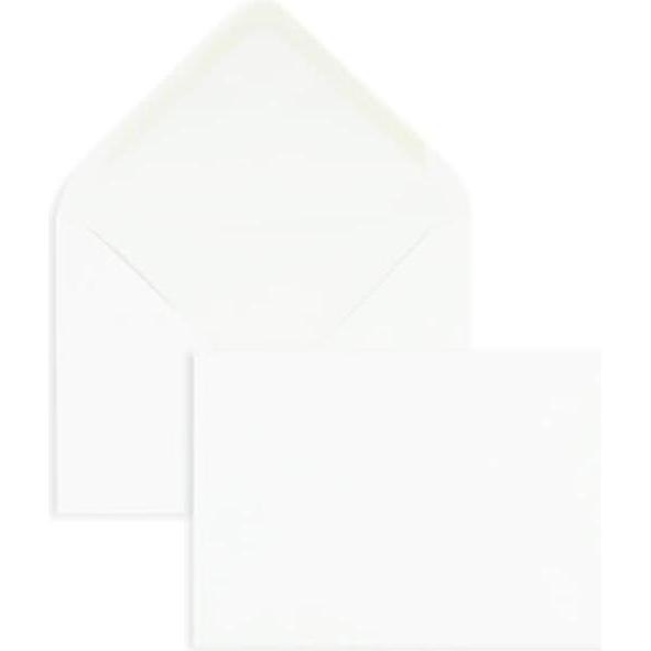 Blanke, Briefumschlag, Briefumschläge 120x178mm 100g/qm gummiert VE=500 Stück weiss (500 x)