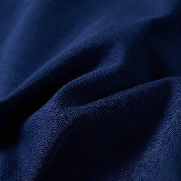 Immagine prodotto vidaXL Camicia da bambino a maniche lunghe blu navy 104,Materiale: 100 (104)
