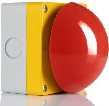 Actual product image RS PRO Red Emergency Stop Push Button, 1 NO + 1 NC