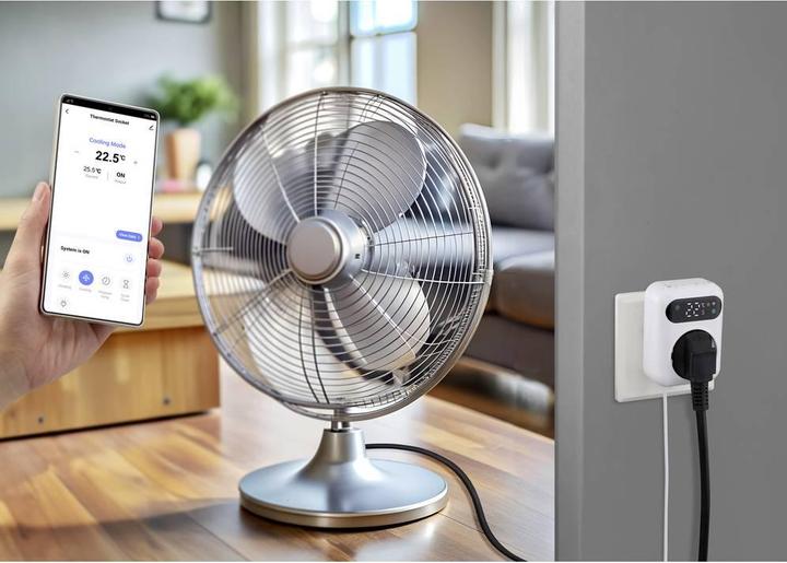 Actual product image Sygonix SY-6824096 Universalthermostat Zwischenstecker Wochenprogramm 1 St.