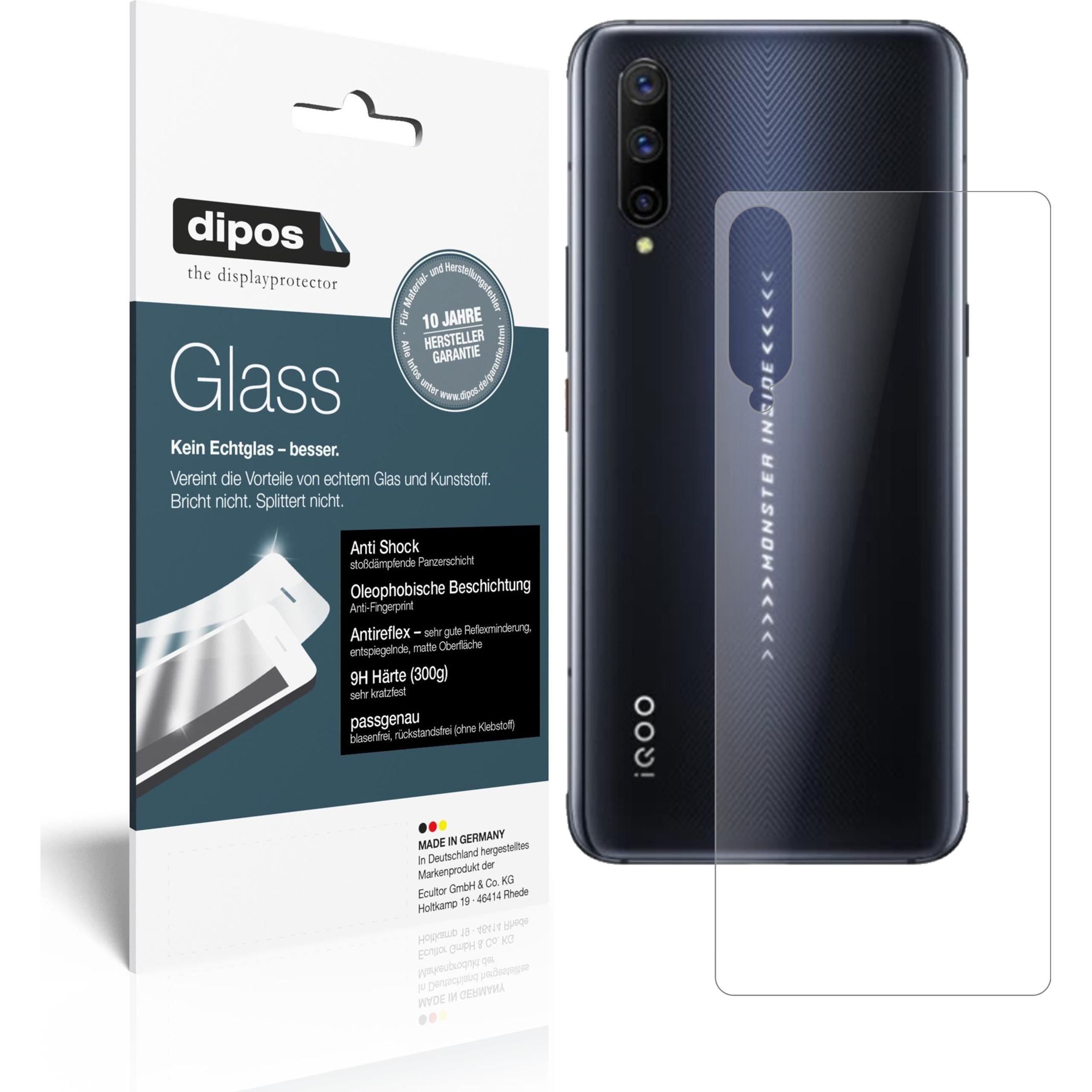 Dipos Displayschutz Anti-Shock (2 Stück, Vivo IQOO Pro), Smartphone Schutzfolie, Transparent