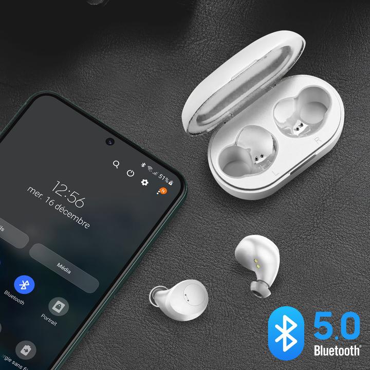 Image du produit 4smarts Ecouteurs intra-auriculaires Eara Core Blanc (Pas de réduction du bruit, 4 h, Sans fil)