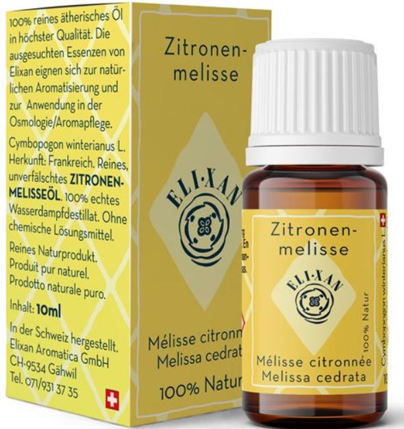 Produktbild Elixan Melisse Zitronen Öl