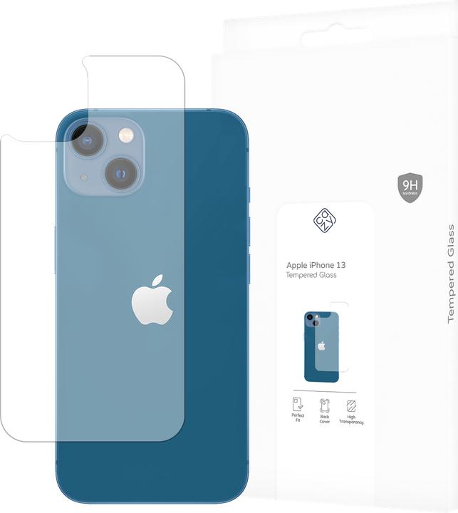 Produktbild Cazy Rückseite Glass Kompatibel mit iPhone 13 Tempered Glass Hülle Kompatibel - 1 stück (1 Stück, Apple iPhone 13)