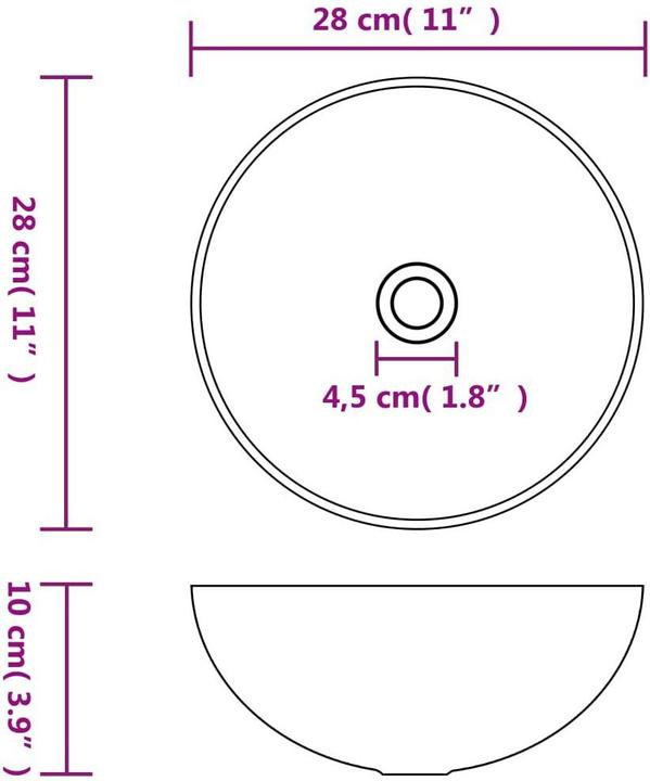 Produktbild VidaXL Oenone (280 mm, 280 mm)