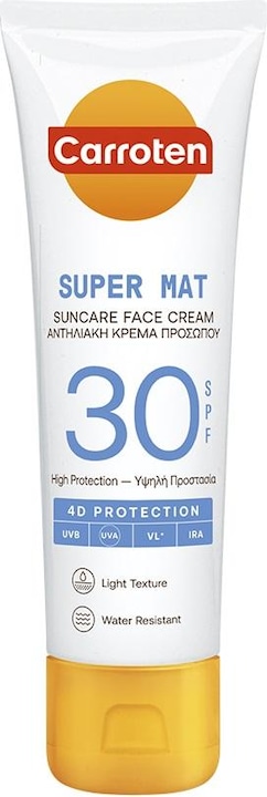 Carroten Crema Viso Super Mat SPF 30 50 ml (Crema solare viso, SPF 30, 50 ml)