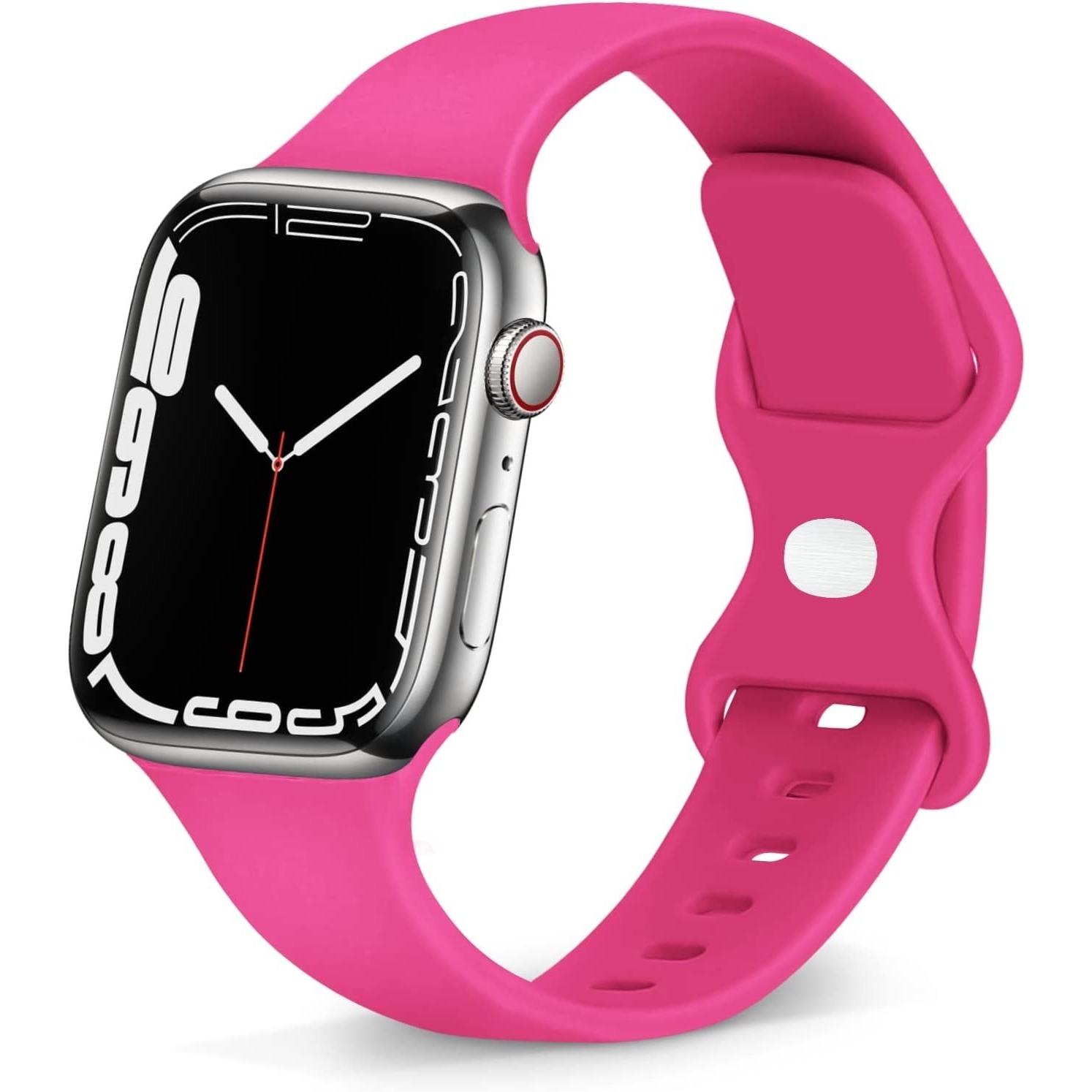 Thumbnail - Strap-it Armband (Silikon, Apple Watch), Uhrenarmband, Rosa
