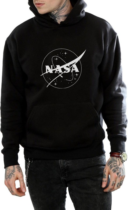 Immagine prodotto Nasa Felpa con Cappuccio Insignia Logo Uomo (L)