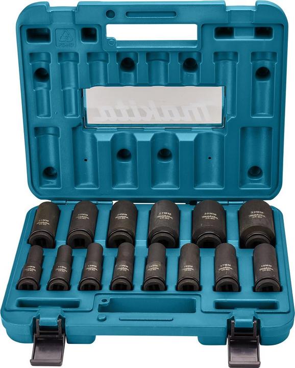 Actual product image Makita B-52308 (32 mm, 16 mm, 15 mm, 28 mm, 17 mm, 13 mm, 10 mm, 22 mm, 19 mm, 31 mm, 14 mm, 25 mm, 30 mm, 26 mm, 21 mm, 18 mm, 23 mm, 12 mm, 24 mm, 29 mm, 20 mm, 27 mm, 11 mm)